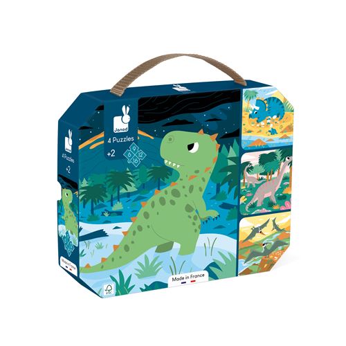 JANOD 4 PUZZLES DINOSAURES