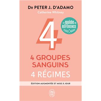 4 GROUPES SANGUINS 4 REGIMES NE