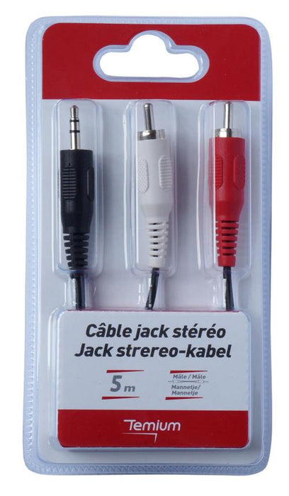 CABLE TEMIUM JACK 3.5MM / 2 RCA 5M