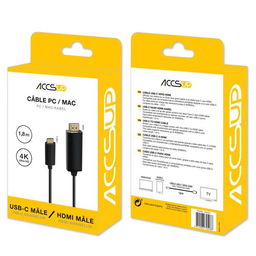 ACCSUP CAB USBC/HDMI 1,8M