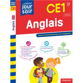 CAHIER JOUR SOIR ANGLAIS CE1 CONCU