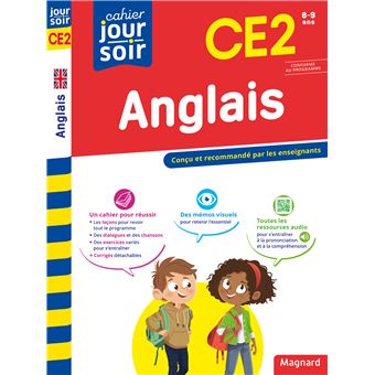 CAHIER JOUR SOIR ANGLAIS CE2 CONCU