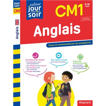 CAHIER JOUR SOIR ANGLAIS CM1 CONCU