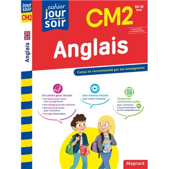 CAHIER JOUR SOIR ANGLAIS CM2 CONCU