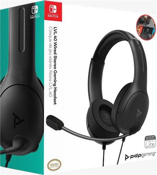 PDP CASQUE LVL40 BLACK SWITCH