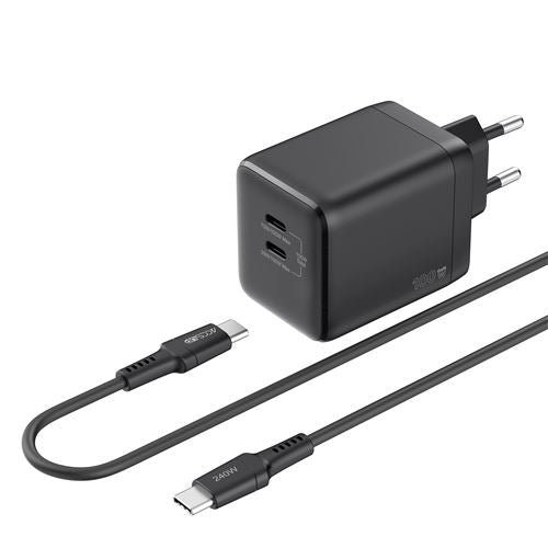 ACCSUP CV 100W+CBL USBC BK