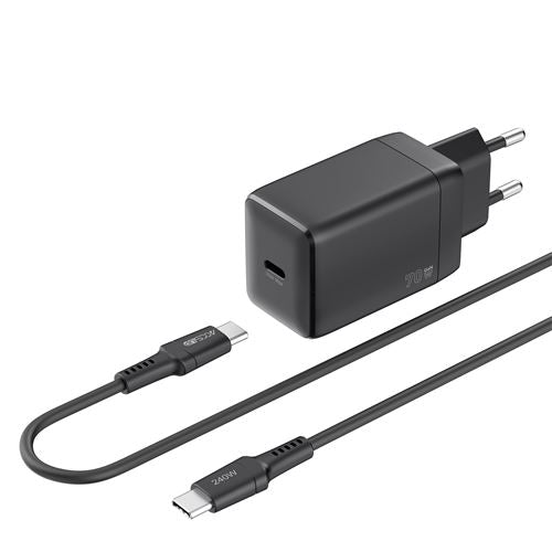 ACCSUP CV 70W+CBL USBC BK