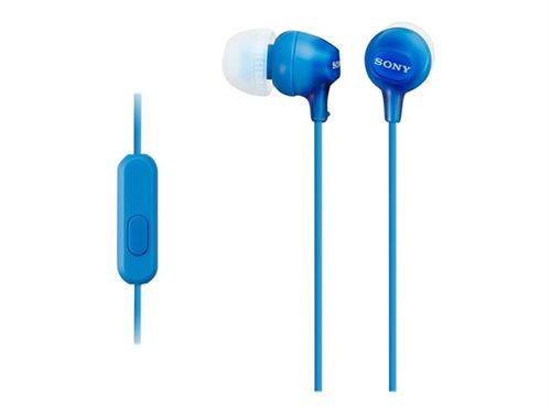 ECOUTEURS FIL SONY MDR EX15 BLEU AP