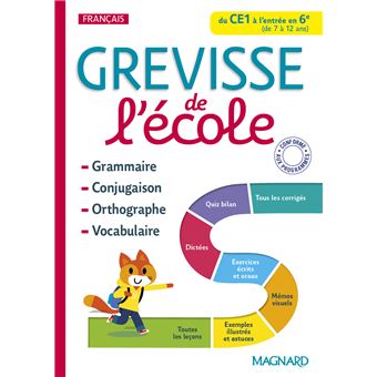 GREVISSE DE L'ECOLE FRANCAIS DU