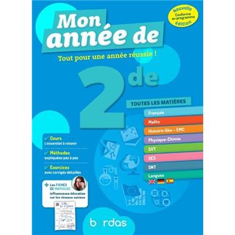MON ANNEE DE SECONDE 2DE