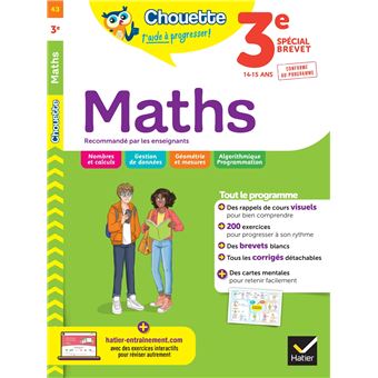 MATHS 3E - CAHIER DE REVISION ET