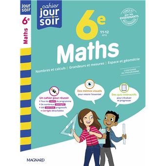 MATHS 6E - CAHIER JOUR SOIR -