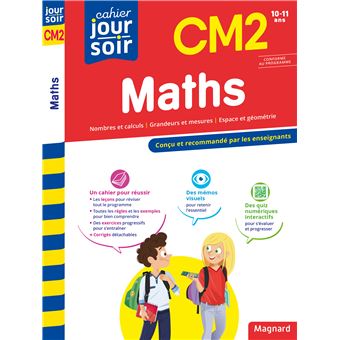 CAHIER JOUR SOIR MATHS CM2 CONCU