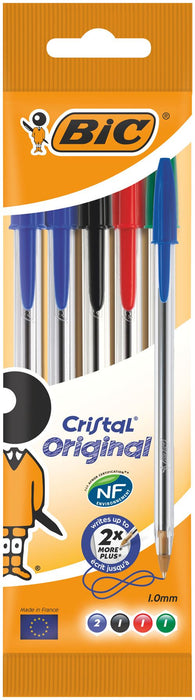 BIC POCH 5 CRISTAL ASSORTI