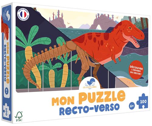 MON PUZZLE RECTO VERSO T REX -