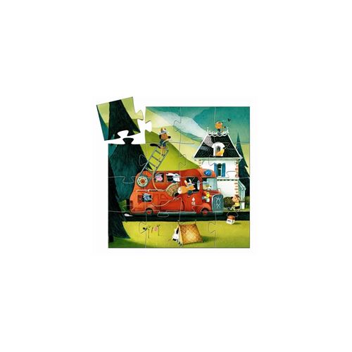 DJECO LE CAMION DE POMPIER 16 PCS