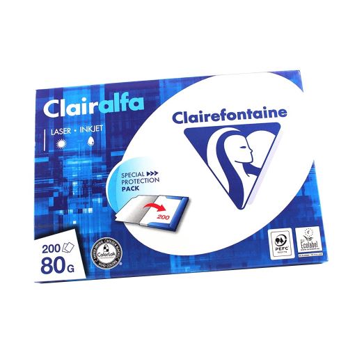 RAMETTE A4 80G BLANC CLAIRALFA