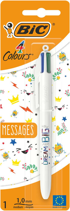 BIC BL STYLO 4COLOURS MESSAGE