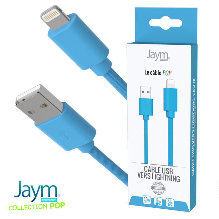 CABLE USB VERS LIGHTNING 1.5M 2.4