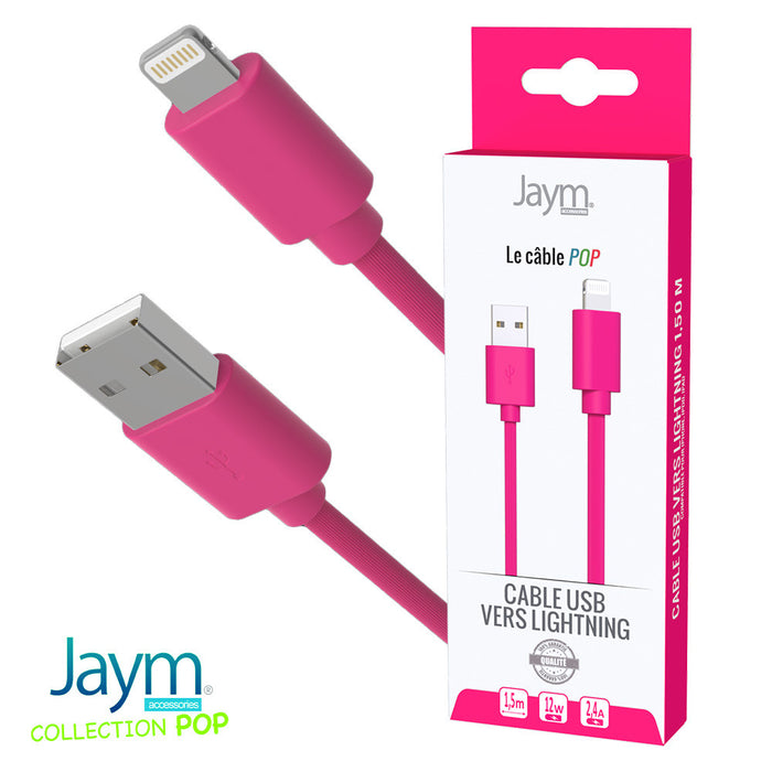 CABLE USB VERS LIGHTNING 1.5M 2.4