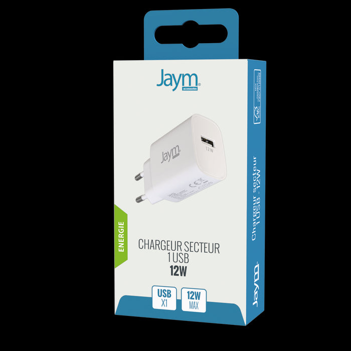 CHARGEUR SECTEUR USB-A 12W 2.4A